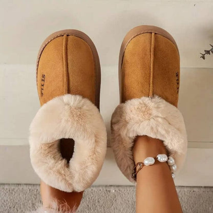 Pantoufles doublure en peluche