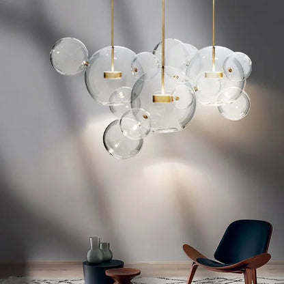 Suspension Bolle - Lampe Moderne en Forme de Boule avec Éclairage LED Élégant