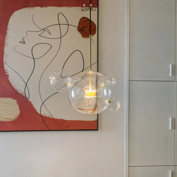 Suspension Bolle - Lampe Moderne en Forme de Boule avec Éclairage LED Élégant