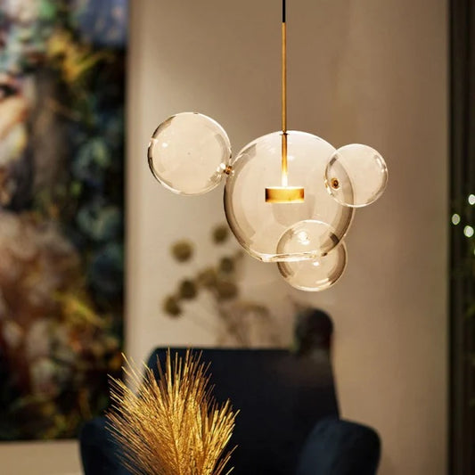 Suspension Bolle - Lampe Moderne en Forme de Boule avec Éclairage LED Élégant