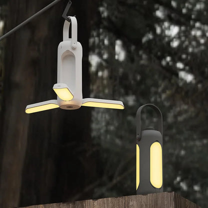 Lampe de Camping Pliable avec Chargement USB – Dimmable 3 Couleurs, Autonomie 180h
