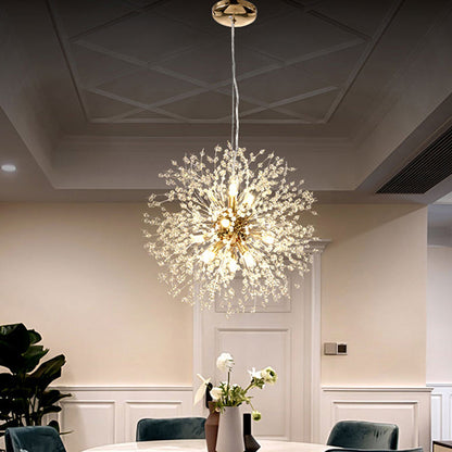 Suspension LED en Cristal – Design Moderne Inspiré du Pissenlit pour Salon et Restaurant