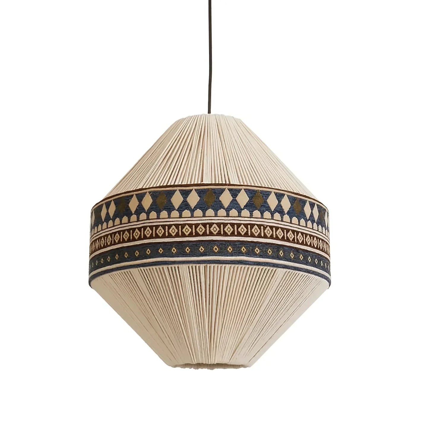 Suspension Bohemian Fringe - Lampe Pendante avec Franges et Design Tribal