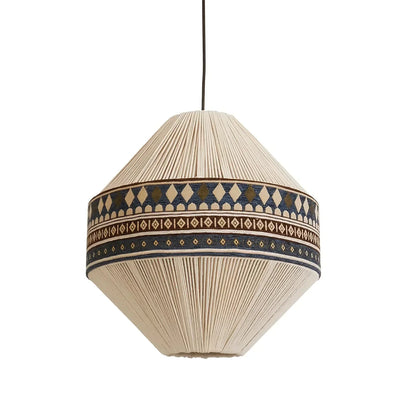 Suspension Bohemian Fringe - Lampe Pendante avec Franges et Design Tribal
