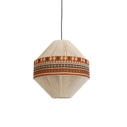 Suspension Bohemian Fringe - Lampe Pendante avec Franges et Design Tribal