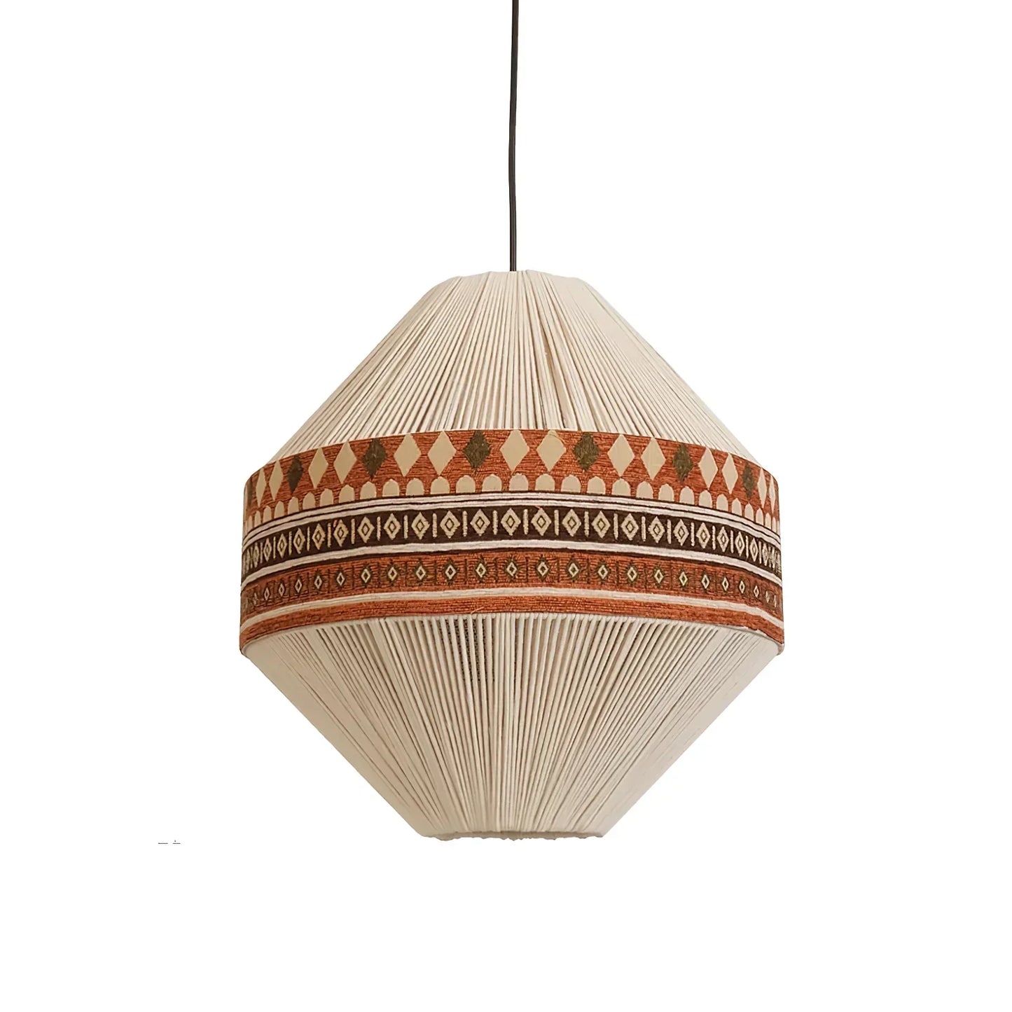 Suspension Bohemian Fringe - Lampe Pendante avec Franges et Design Tribal
