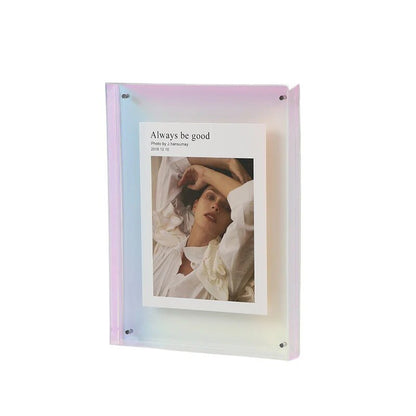 PrismFrame | Cadre photo décoratif en acrylique transparent de couleur vive