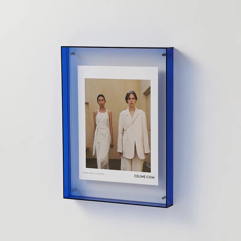 PrismFrame | Cadre photo décoratif en acrylique transparent de couleur vive