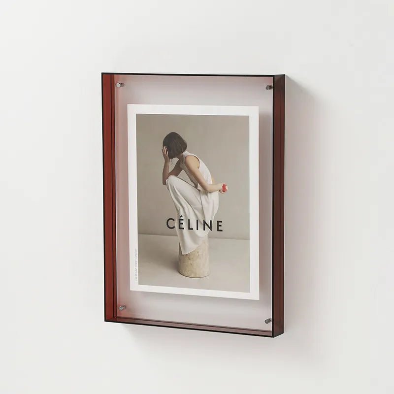 PrismFrame | Cadre photo décoratif en acrylique transparent de couleur vive
