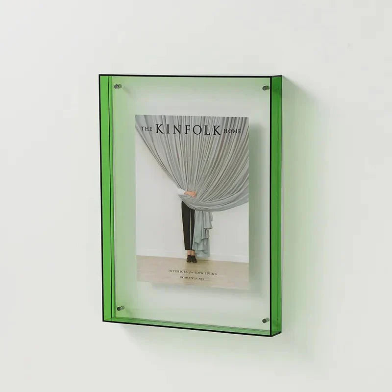 PrismFrame | Cadre photo décoratif en acrylique transparent de couleur vive
