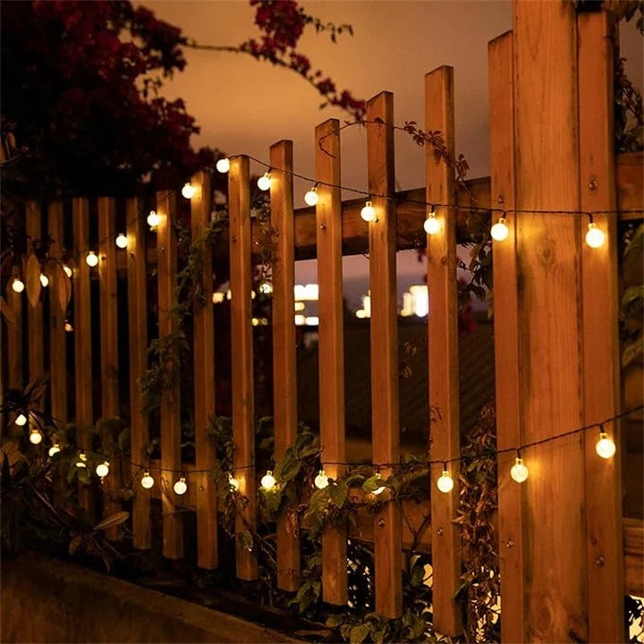 Guirlande Solaire LED Étanche – Éclairage Extérieur Décoratif pour Jardin, Terrasse et Balcon