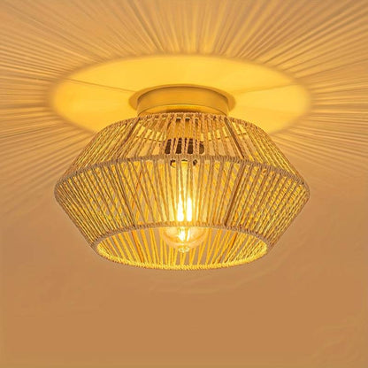 Suspension Bohémienne - Lampe Artisanale pour un Style Éclectique et Chaleureux