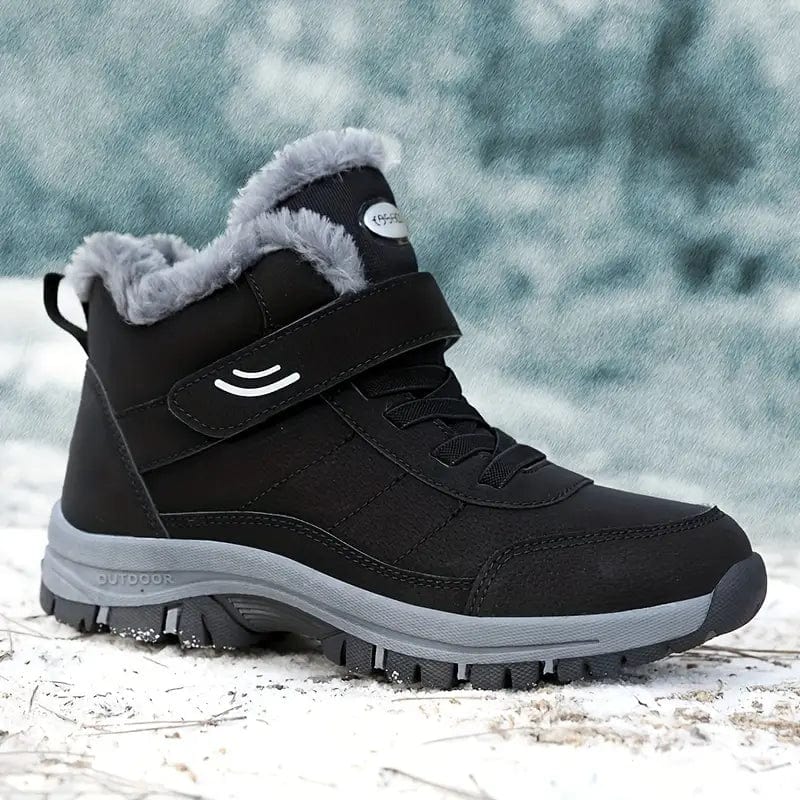 ThermoGrip Boots – Bottes Chaudes Hiver, Antidérapantes, Imperméables, Unisexe avec Fermeture Velcro