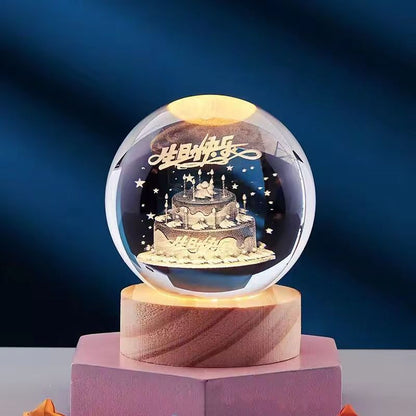 LumiOrb | Lumière en cristal 3D créative