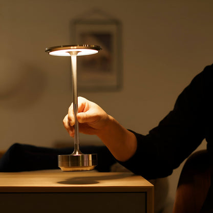 Lampe AmbiGlow - Éclairage Sans Fil Rechargeable, Ambiance Élégante et Moderne pour Intérieur et Extérieur