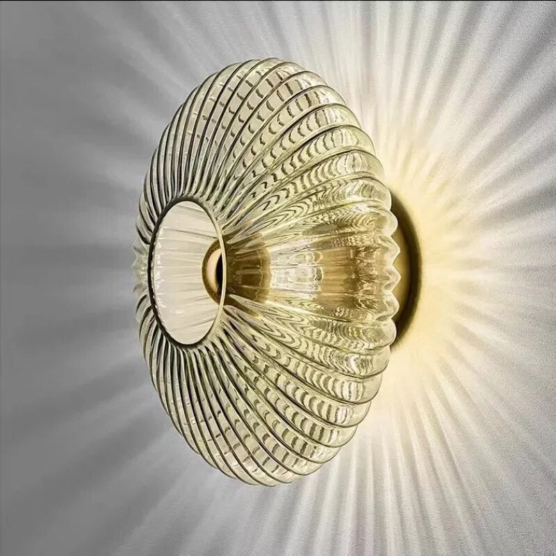 NimbusFlux - Applique en verre avec lumière ondulante