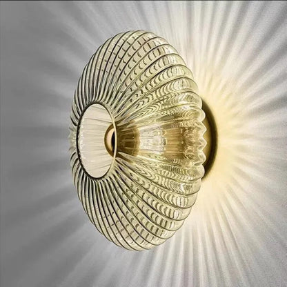 NimbusFlux - Applique en verre avec lumière ondulante