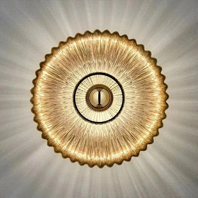 NimbusFlux - Applique en verre avec lumière ondulante