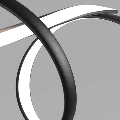 Suspension LED Moderne Noire – Élégance Minimaliste pour Intérieur Contemporain