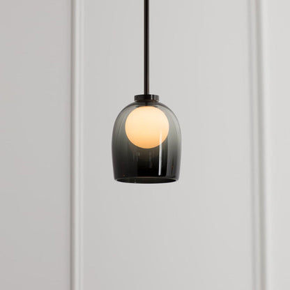 Suspension Moderne en Verre avec Abat-jour Transparent ou Fumé – Éclairage Élégant et Raffiné