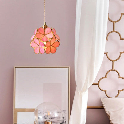 Suspension Pétale en Verre - Élégance Moderne et Design Vintage pour Votre Intérieur