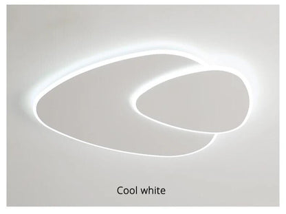 Plafonnier LED Minimaliste Moderne - Design Élégant en Forme de Feuilles Elliptiques