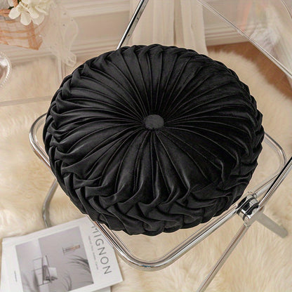Coussin en Velours Rond en Forme de Citrouille | Coussin Tissé Doux pour Canapé et Chaise de Bureau | Housse Lavable, Coussin Décoratif pour Salon et Chambre