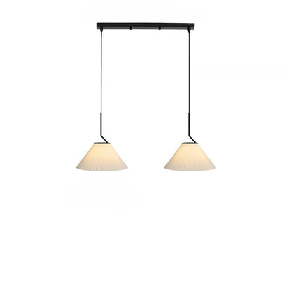 Suspension Nordic Plissée Crème – Design Scandinave Élégant en Tissu LED