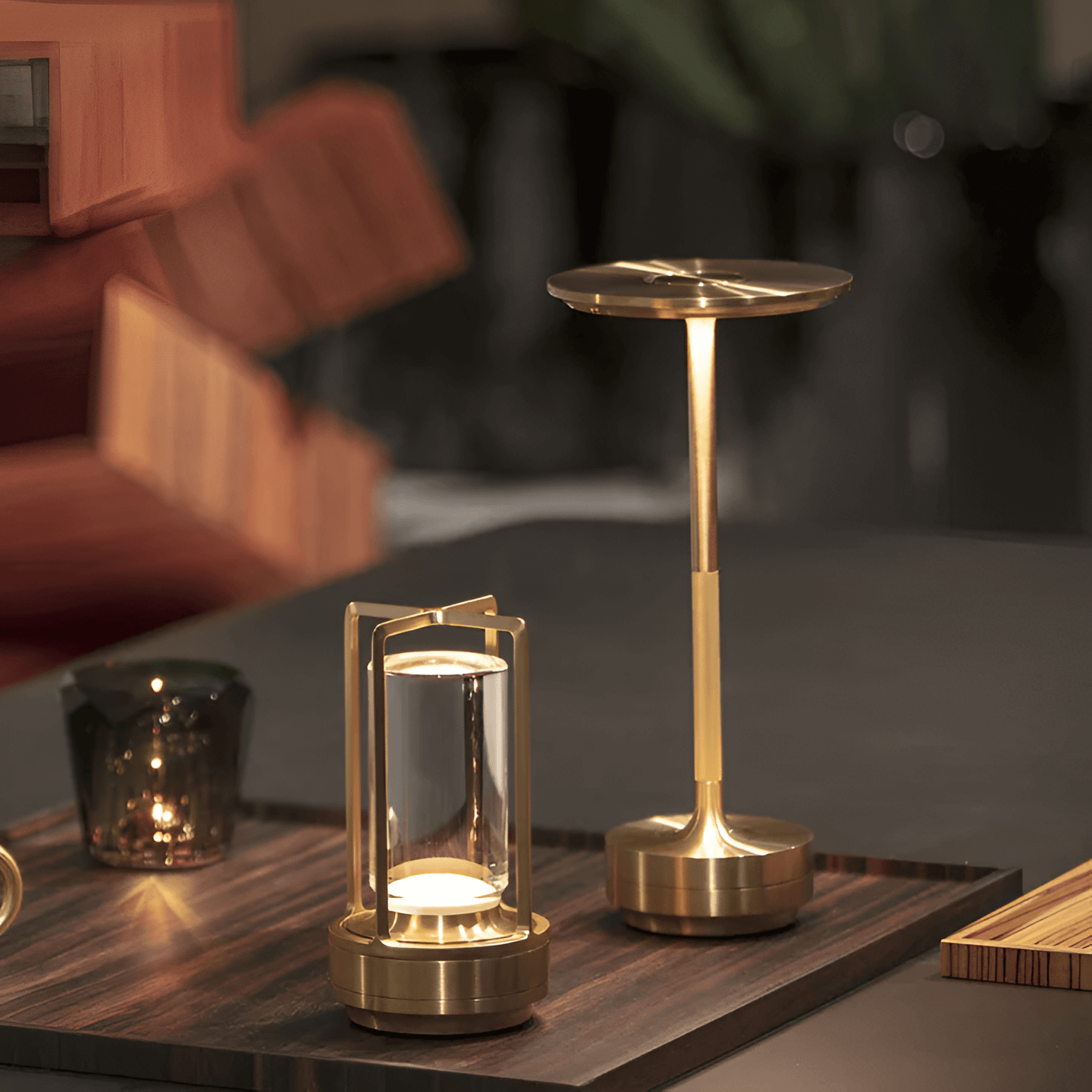 Lampe AmbiGlow - Éclairage Sans Fil Rechargeable, Ambiance Élégante et Moderne pour Intérieur et Extérieur