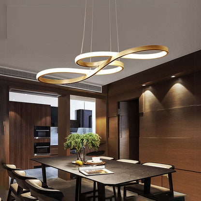 Lampe Suspendue Design Notes de Musique – LED avec Cadre en Métal (Noir, Blanc, Or)