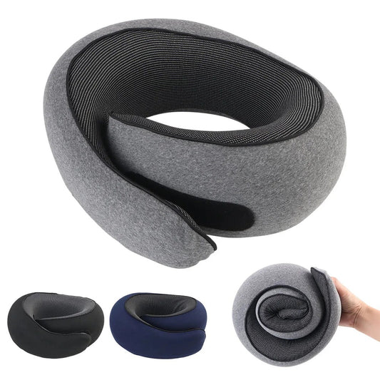 ErgoRest – Oreiller de Voyage à Mémoire de Forme | Confort Ergonomique pour Tous Vos Déplacements