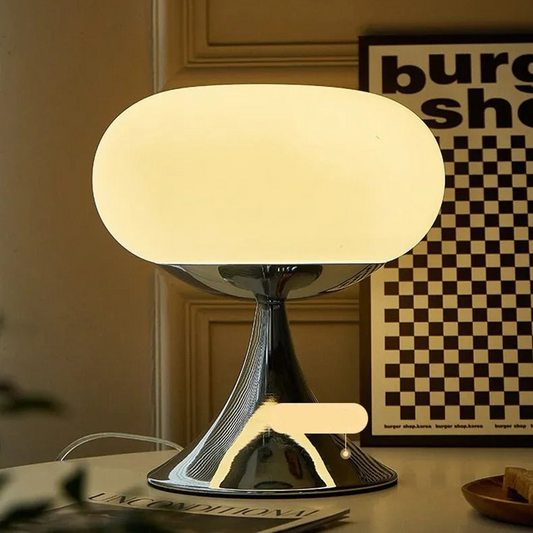 Lampe de Table Style Antique - Applique Moderne en Verre et Métal, Design Inspiré du Bauhaus