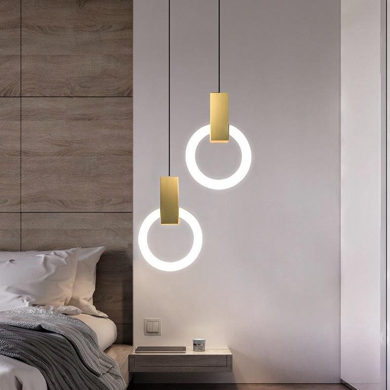 Suspension LED Nordic Ring - Lampe Moderne en Acrylique pour Salle à Manger et Salon