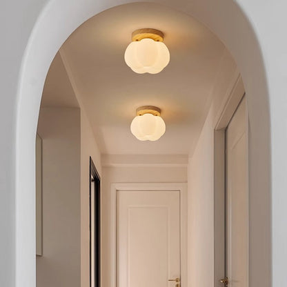 Lampe Plafonnier Pumpkin – Design Unique en Forme de Citrouille, Eclairage LED