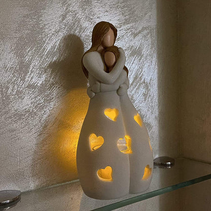 Lampe Eternal Love - Éclairage Romantique et Élégant en Résine Beige