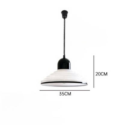 Suspension French Cream Wind Glass - Lampe en Verre Crème au Design Élégant