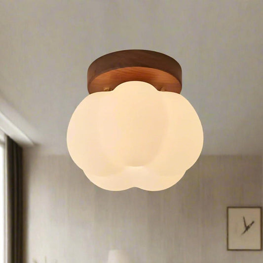 Lampe Plafonnier Pumpkin – Design Unique en Forme de Citrouille, Eclairage LED