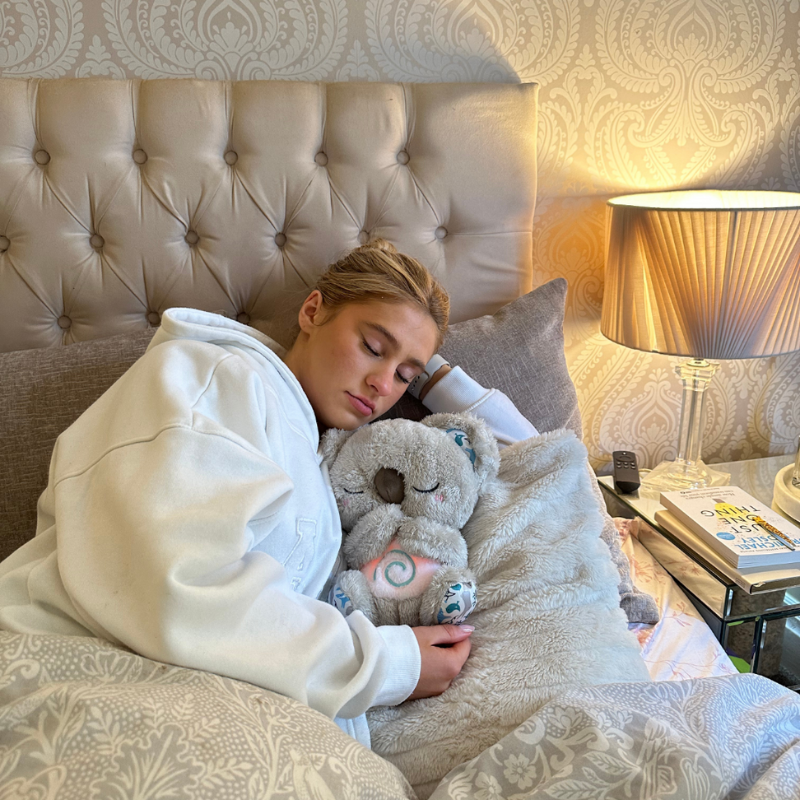 Peluche Apaisante CalmPal – Respiration Relaxante, Lumières Douces et Sons Calmes