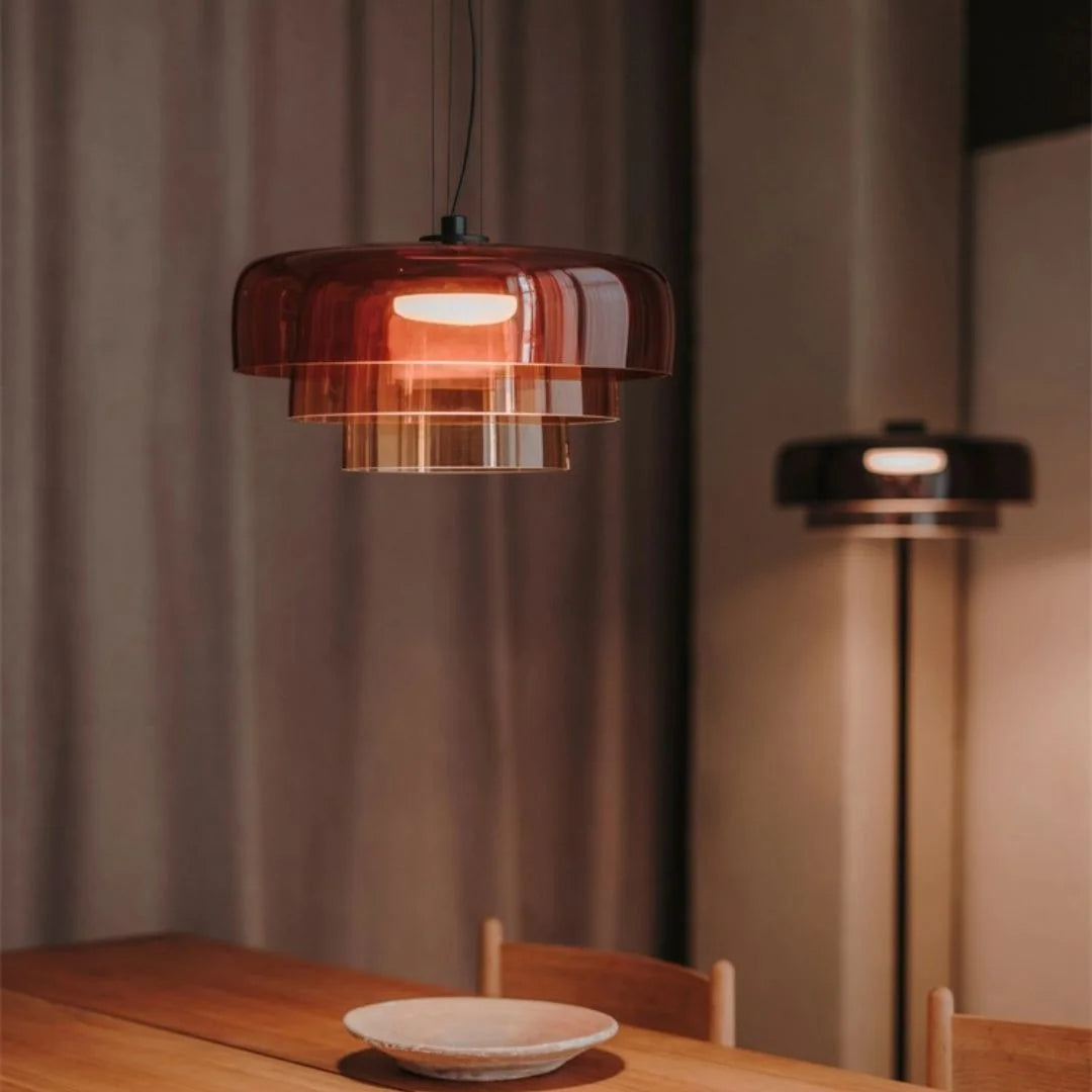 Suspension Moderne en Métal et Verre - Lampe Élégante pour Cuisine et Salle à Manger
