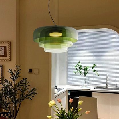 Suspension Moderne en Métal et Verre - Lampe Élégante pour Cuisine et Salle à Manger