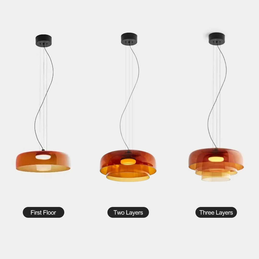 Suspension Moderne en Métal et Verre - Lampe Élégante pour Cuisine et Salle à Manger
