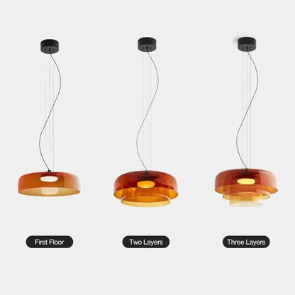 Suspension Moderne en Métal et Verre - Lampe Élégante pour Cuisine et Salle à Manger