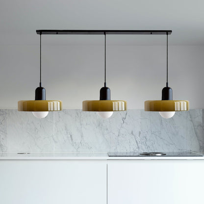 Suspension Simple Bauhaus en Verre – Design Élégant pour Cuisine, Salle à Manger et Salon
