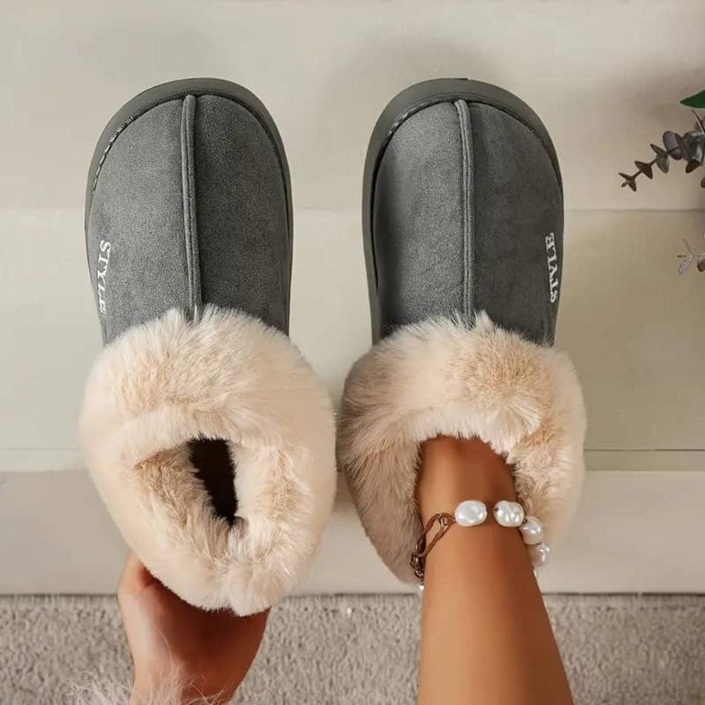 Pantoufles doublure en peluche