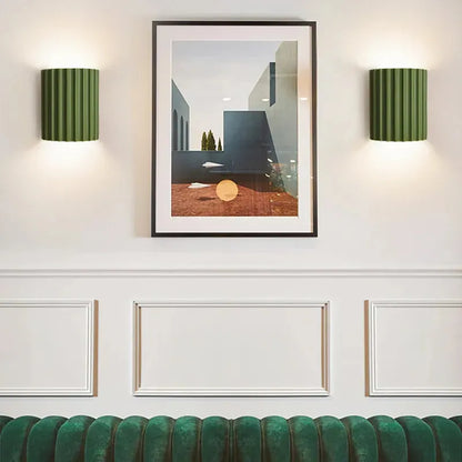 Applique Murale Design Moderne – Lampe à Abat-jour Froncé