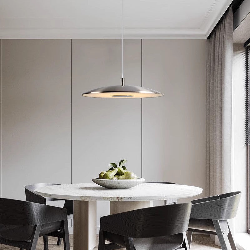 Lampe Suspended LED Design Nordic Moderne – Éclairage Élégant en Fer et Nickel