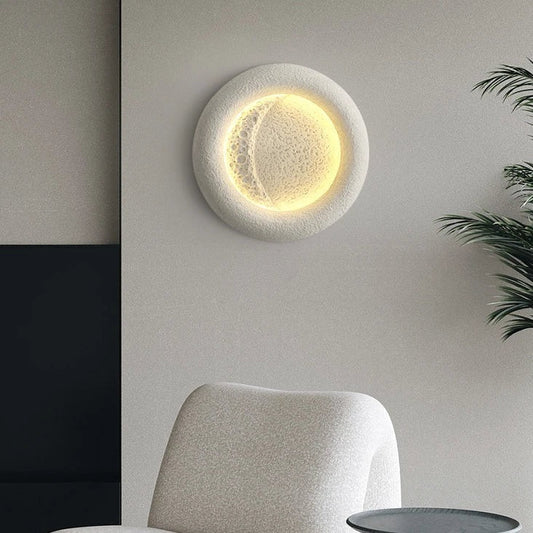 Lampe Murale Moderne Luxe Circulaire en Résine - Éclairage Élégant pour Hôtel et Salon