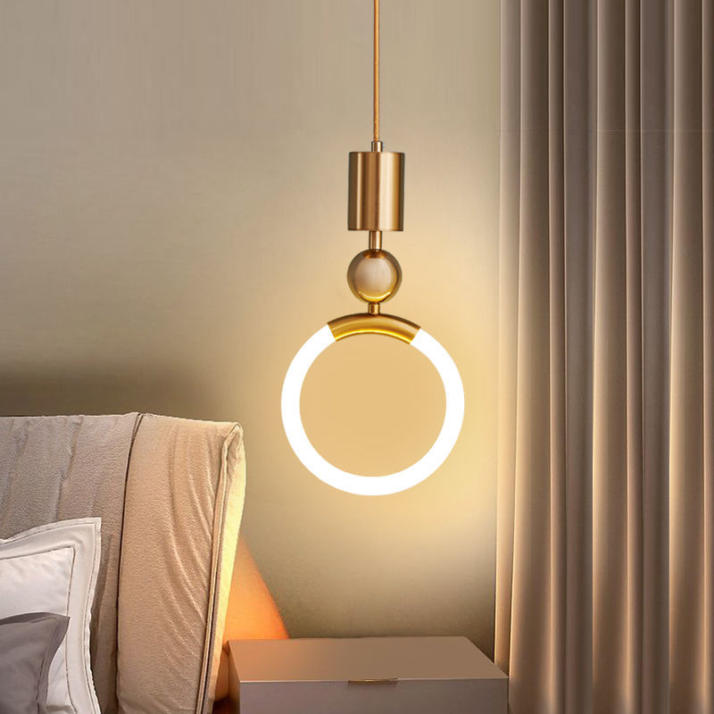 Suspension LED Nordic Simple - Lampe Minimaliste en Métal pour Cuisine, Salle à Manger et Bureau