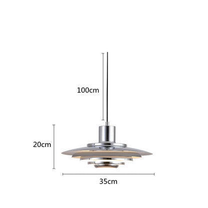 Suspension LED Moderne en Fer et Aluminium - Lampe Design Scandinave