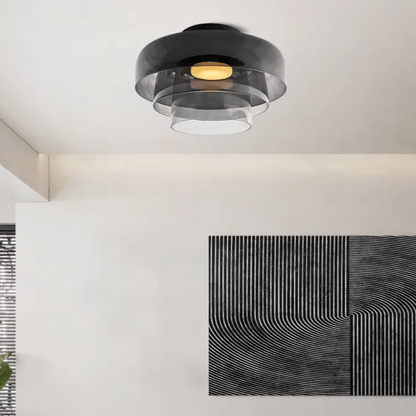 LuxeGlass - Lustre Médiéval de Plafond Luxe